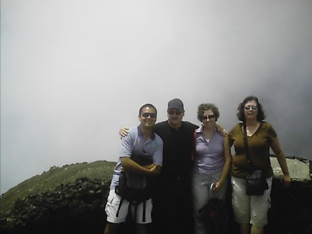 at the volcano