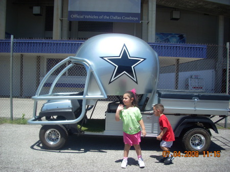 Jasmine and Juan JR at Tx Stadium