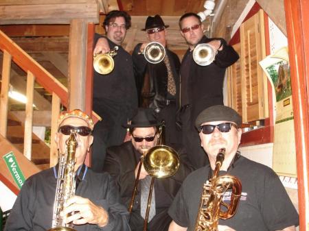 Rubber City Blues Band Horn Section