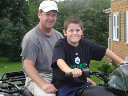 Rusty and Colin on 4-wheeler  August 2008