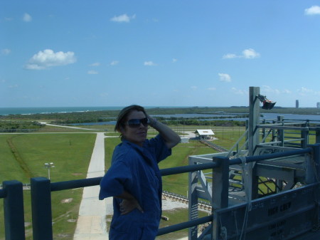 Looking out from shuttle pad