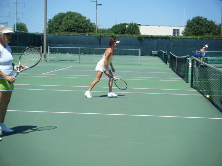 Me playing tennis