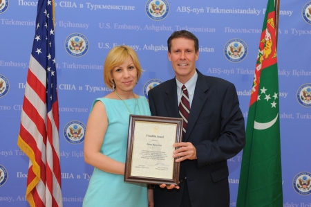 Ira at the American Embassy in Turkmenistan