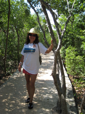 Me on a trail at beautiful Xel-Ha