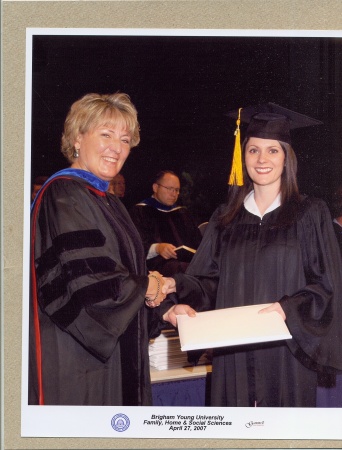 Michelle's graduation - 2 degrees
