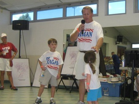 My son and grandkids at YMCA