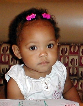 Jaliyah at 1 year old