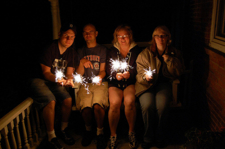 Charlie, Christopher, me, and Ruth