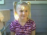 Katie age 4, on the kindergarten playground