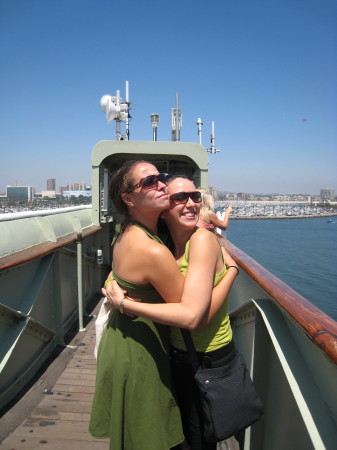 Bri and I goofing off in L.A.