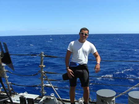 Mike on board USS Decatur
