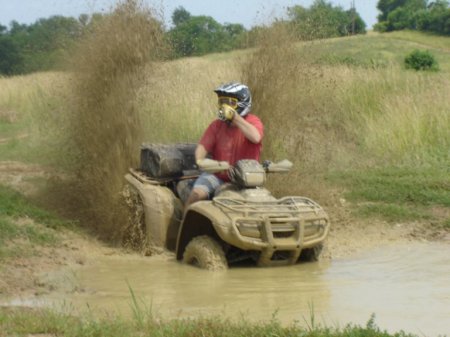 Hubby in the mud.....