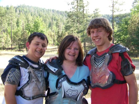 Quadding with my 2 oldest boys, Summer 2007