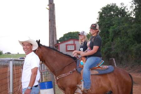 My daughters and me at a western playday