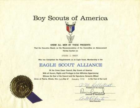 Steve- Eagle Scout 1970