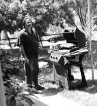 George at the bar-b-q