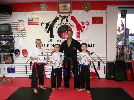 my kids in karate