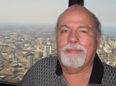 Me at the top of the Sears Tower, Chicago.