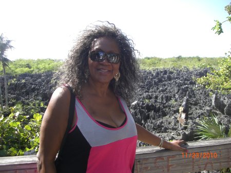 My wife Brenda in The Grand Cayman Islands