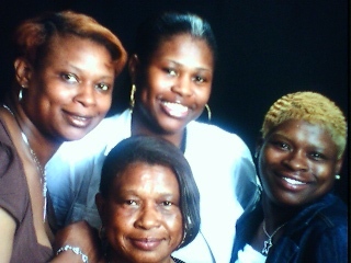 My mother,myself,and my two sisters