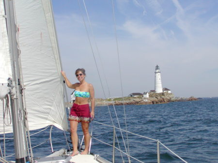 2001 sailing Boston Harbor