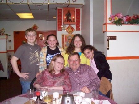 Four of Our Grandchildren with Steve & Me