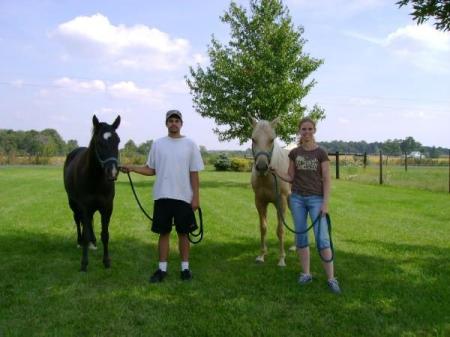 Our horses, Mac and Sisco