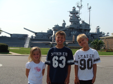 The kiddos at USS Alabama