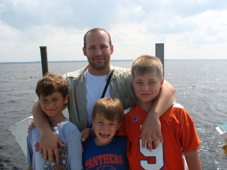 Me and my boys at Jacksonville Beach