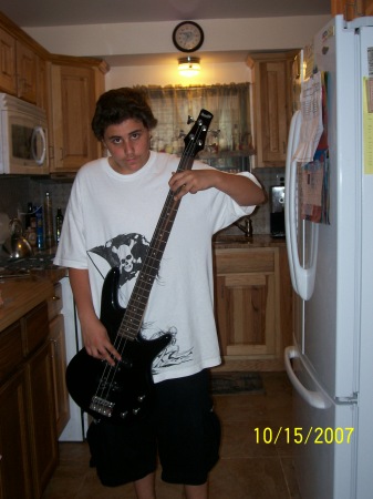 My son Gery the bass player