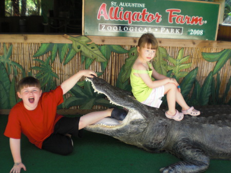 Getting eaten by a gator