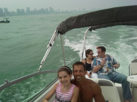 Summer Weekend Boatride with Daughter