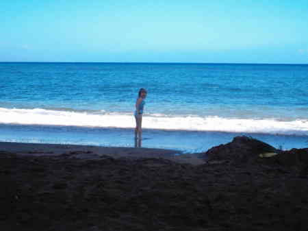 Mallori on the beach in Maui