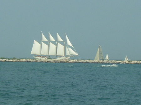 Sailing ship in Chicago