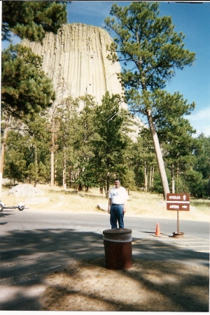 John at Devil's Tower, Wyoming Aug 2003