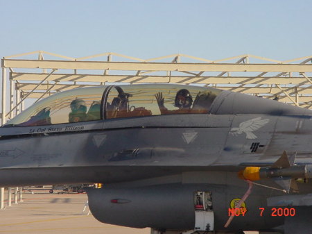 in an F-16