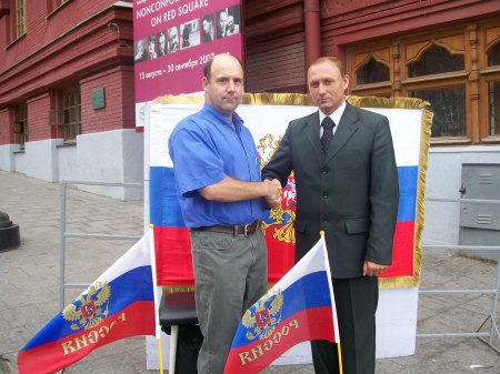 Advising Russian president Putin on Red Square