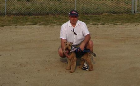 Me & my welsh terrier , Charlie