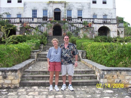 Todd & I at Rose Hall, Jamaica