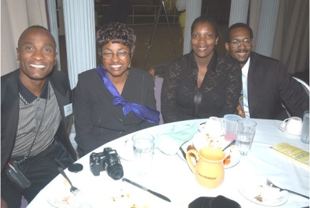 me and co workers at awards dinner