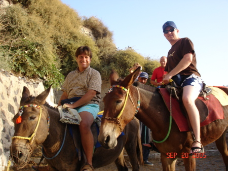 My Brother Jeff and Me Riding Donkeys
