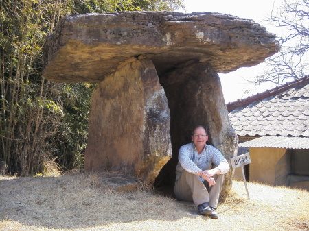 Me at the table-style dolmen in Gochang, R.O.K