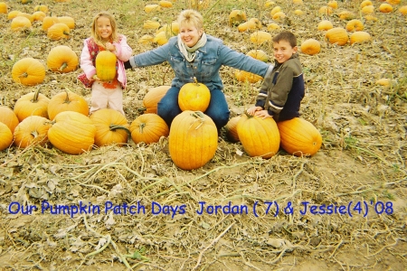 My Pumpkin Kids, Grands, Jordan & Jess Oct '08