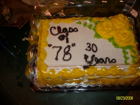 Cake - Class of 1978  30 years