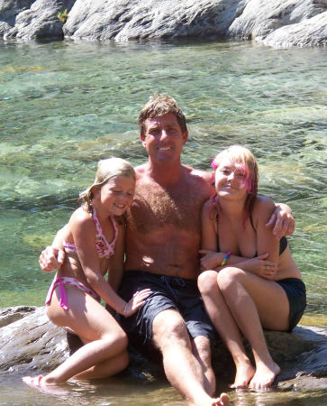 My son Rick with his girls