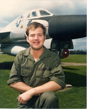 In fatigues, w/B-58, April 1981