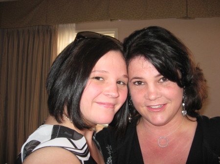 Daughter Chelsea and I in Canada July 2008