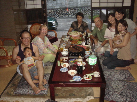 with Iwasaki Family in Kyoto