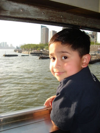 Riding the Staten Island Ferry into NY City