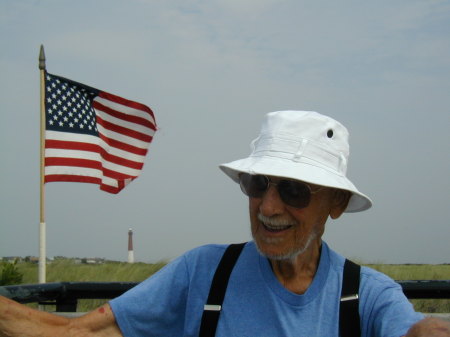 Dad at Barnegat Light